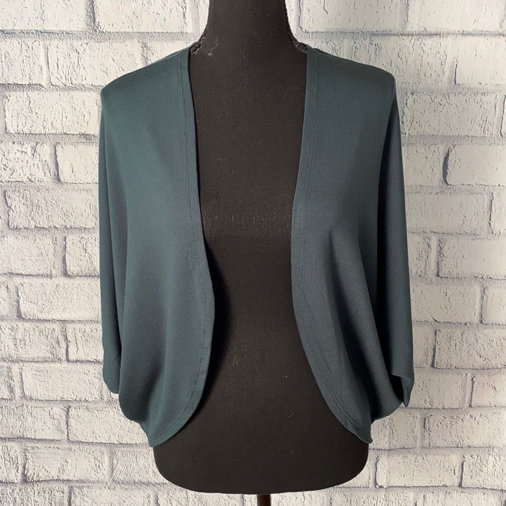 Amour Vert Open Front Batwing green Nalia Cardigan